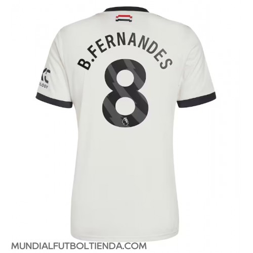 Camiseta Manchester United Bruno Fernandes #8 Tercera Equipación Replica 2024-25 mangas cortas